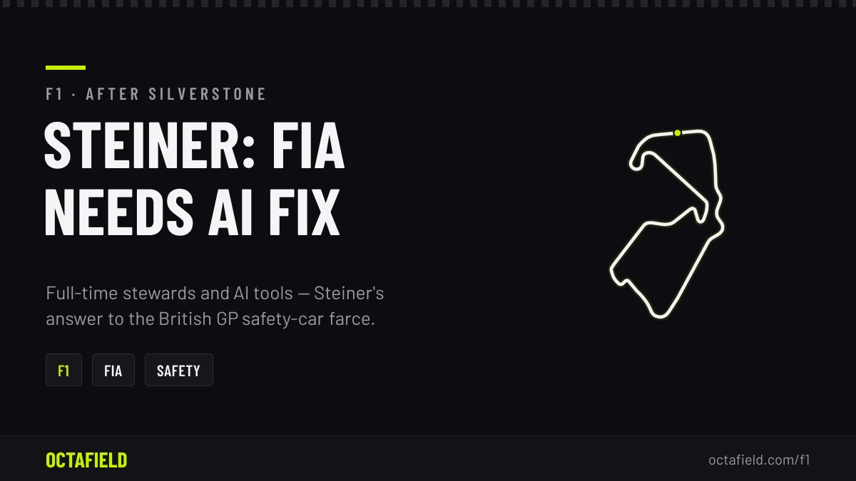 Steiner Urges FIA AI Fix After British GP Farce