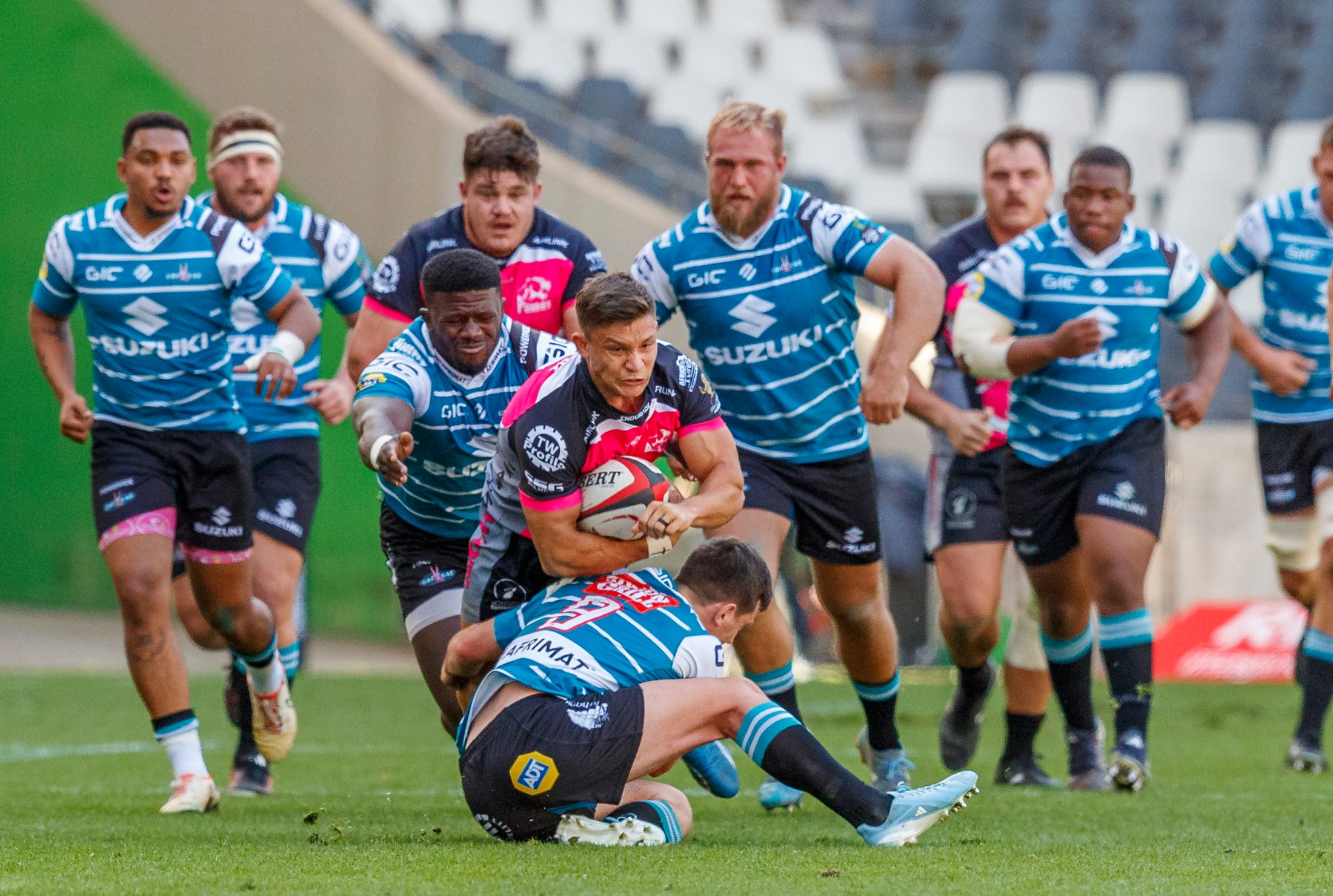 Pumas v Griquas, Currie Cup 2024 — match photography by Dirk Kotze