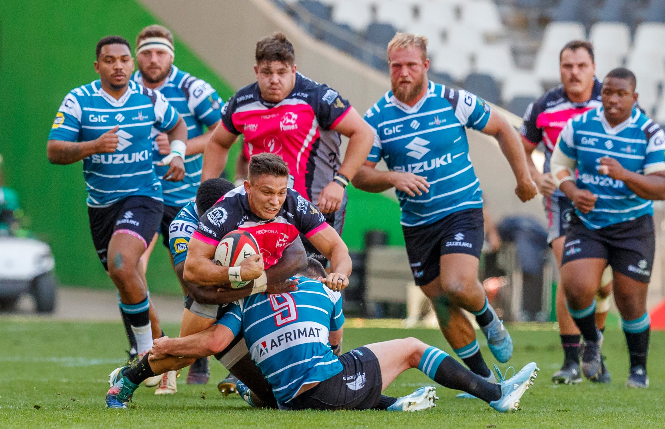 Pumas v Griquas, Currie Cup 2024 — match photography by Dirk Kotze