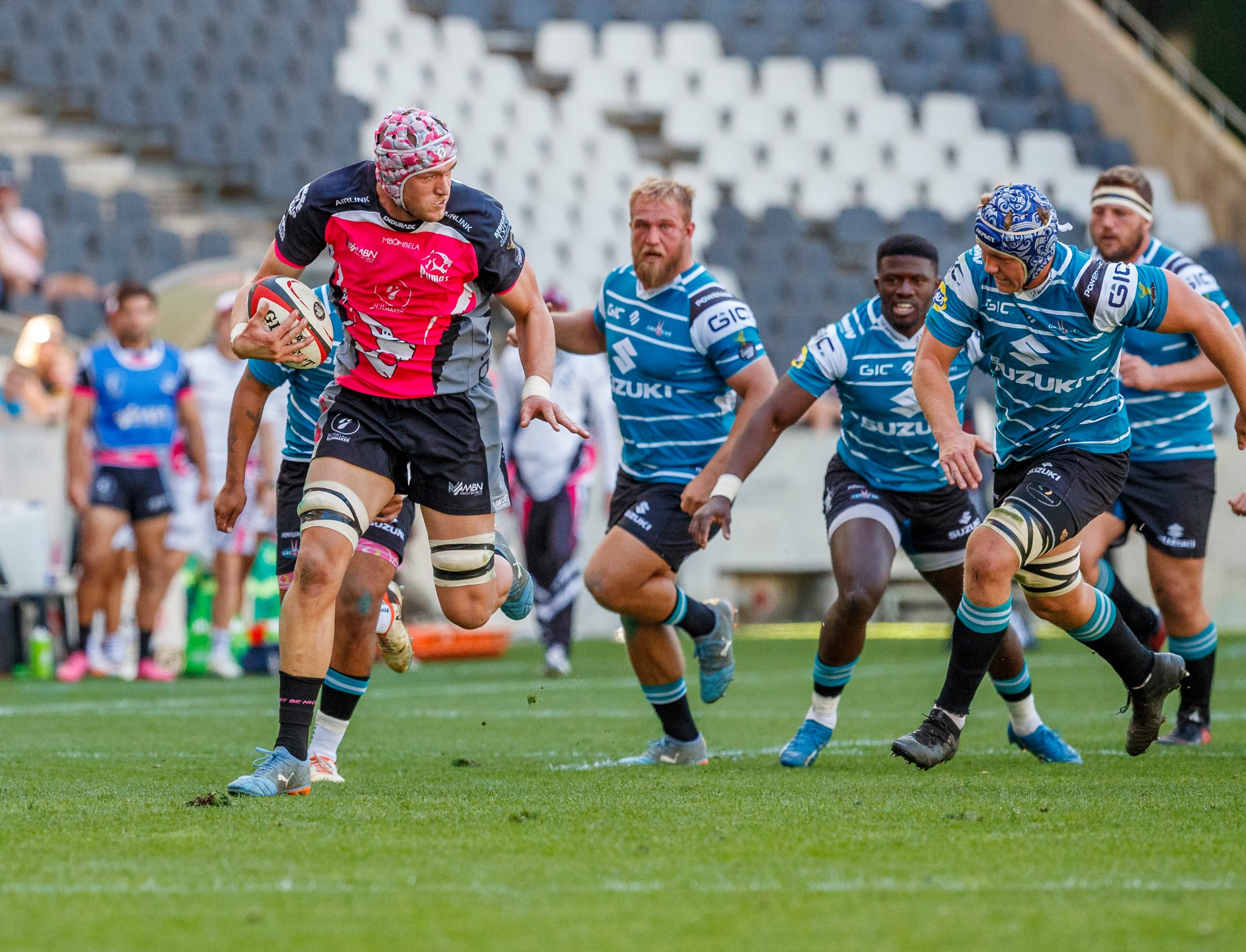 Pumas v Griquas, Currie Cup 2024 — match photography by Dirk Kotze
