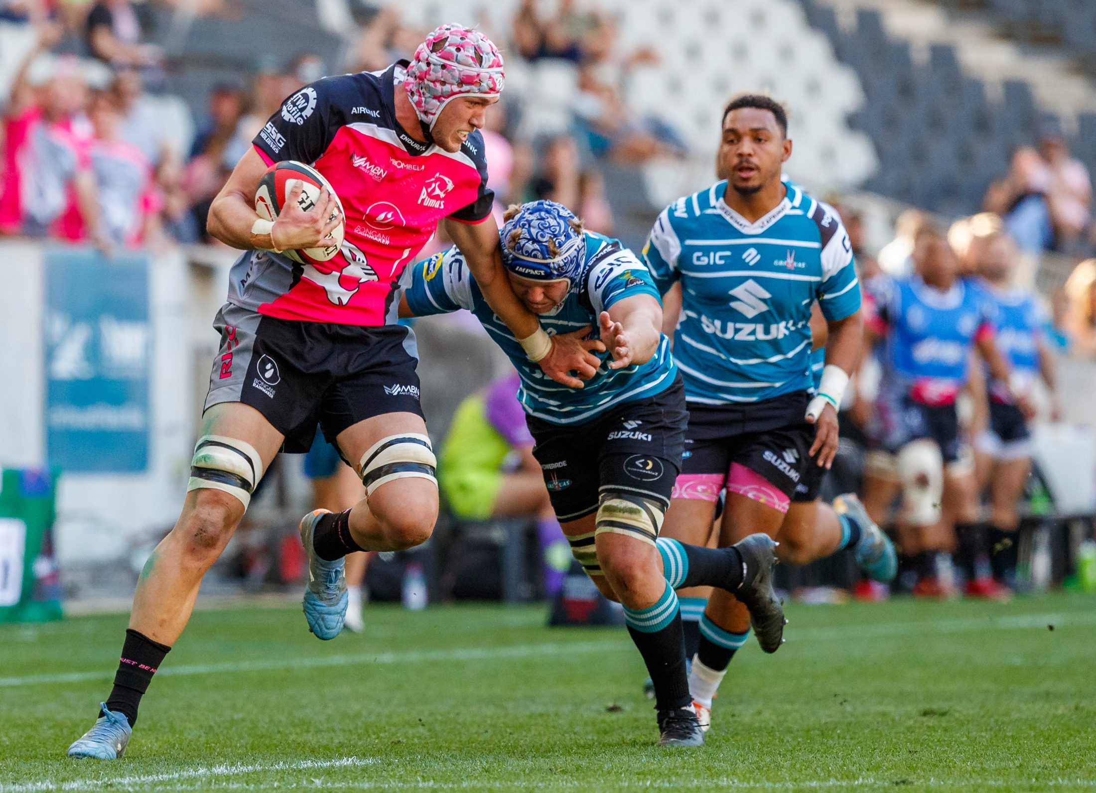 Pumas v Griquas, Currie Cup 2024 — match photography by Dirk Kotze