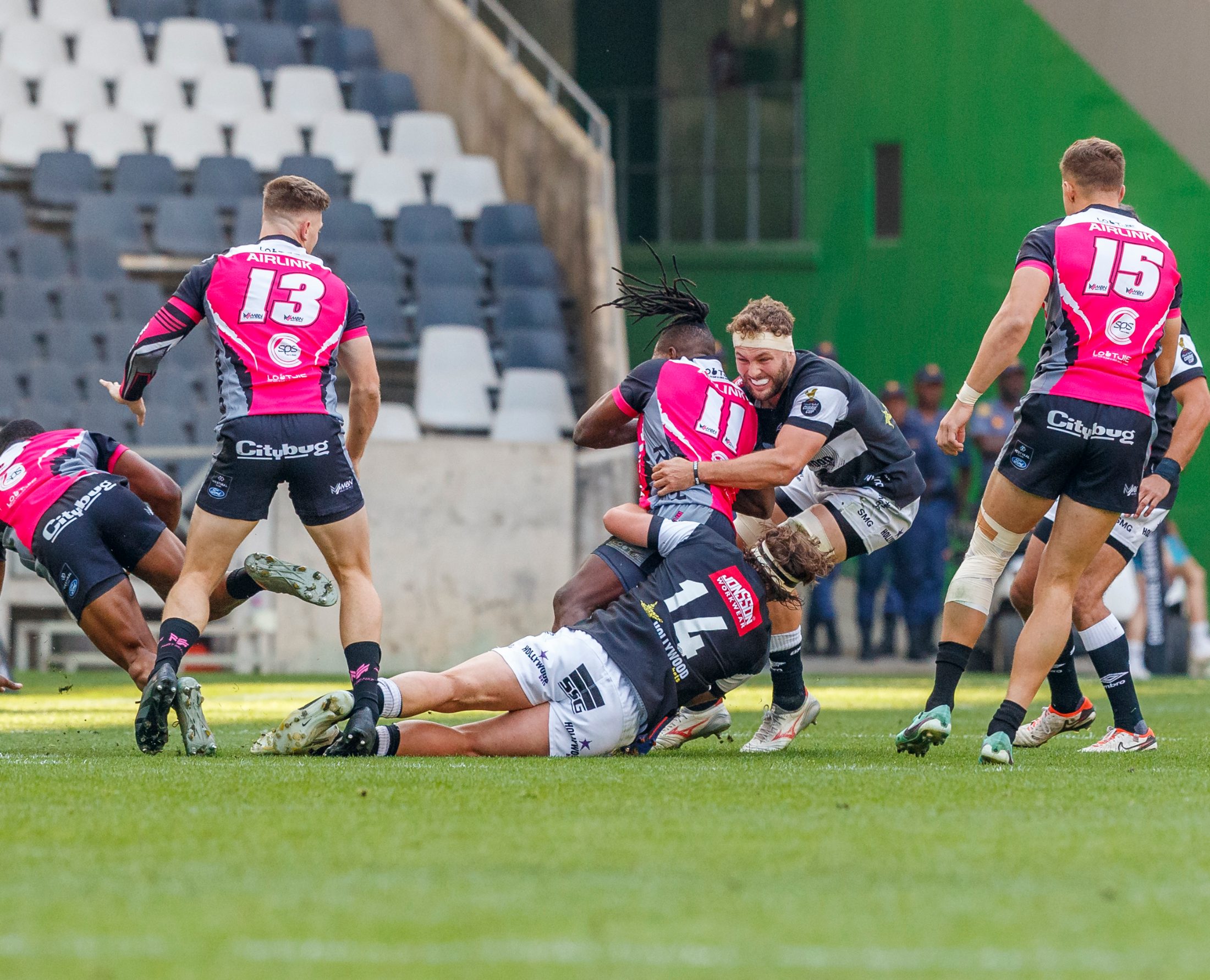 Pumas v Sharks, Currie Cup 2024 — match photography by Dirk Kotze
