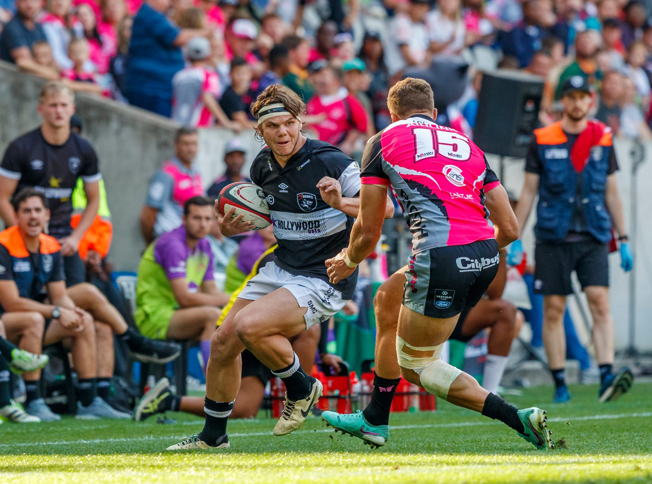 Pumas v Sharks, Currie Cup 2024 — match photography by Dirk Kotze