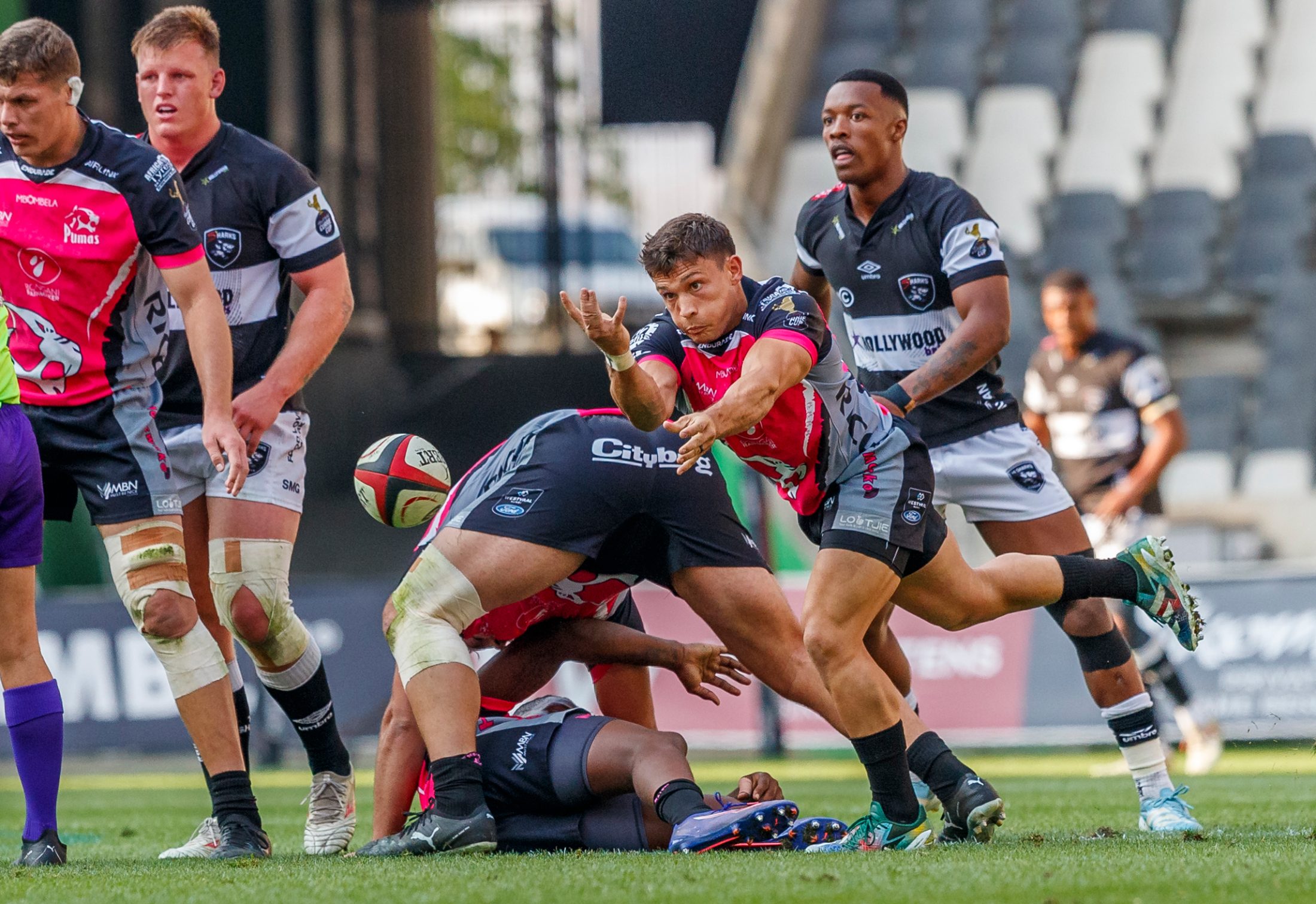 Pumas v Sharks, Currie Cup 2024 — match photography by Dirk Kotze