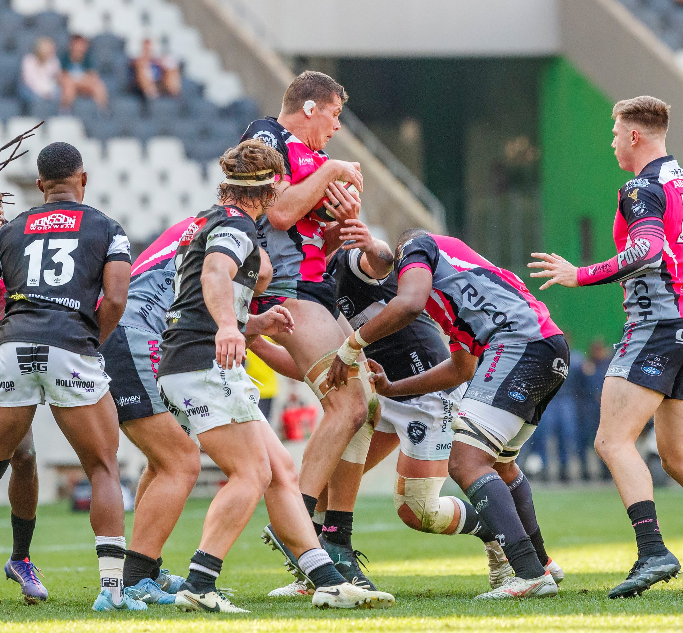 Pumas v Sharks, Currie Cup 2024 — match photography by Dirk Kotze