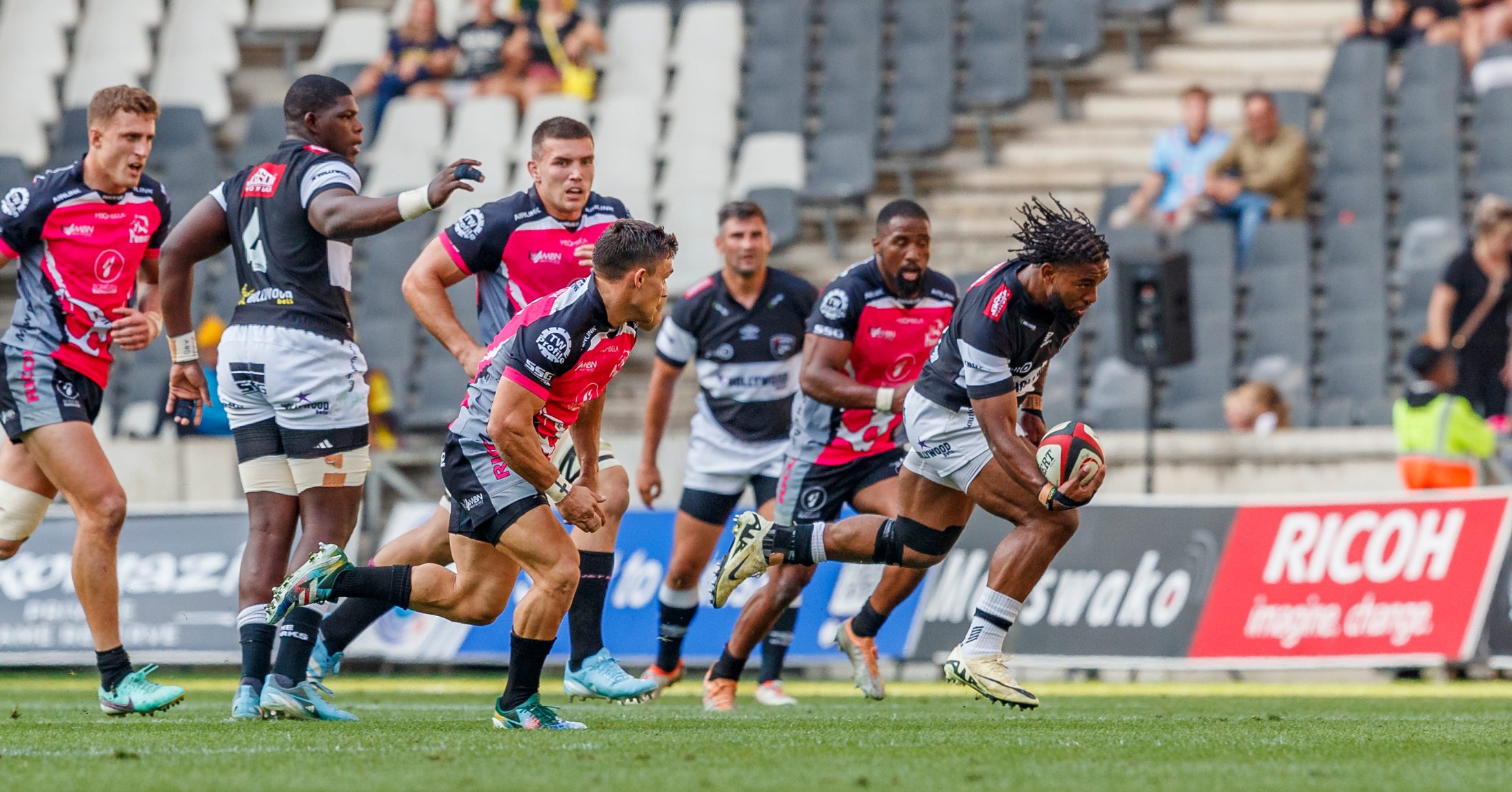 Pumas v Sharks, Currie Cup 2024 — match photography by Dirk Kotze