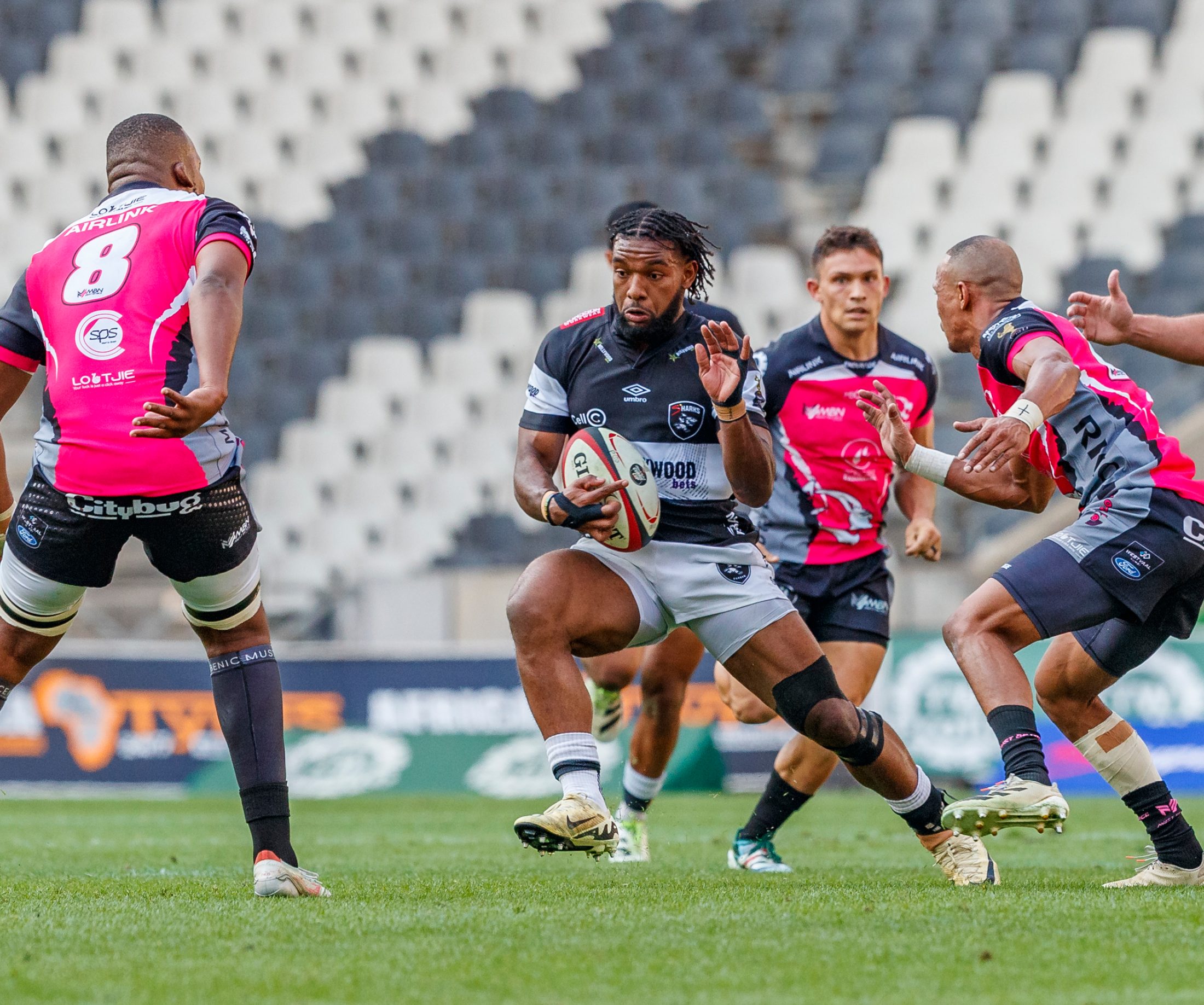 Pumas v Sharks, Currie Cup 2024 — match photography by Dirk Kotze