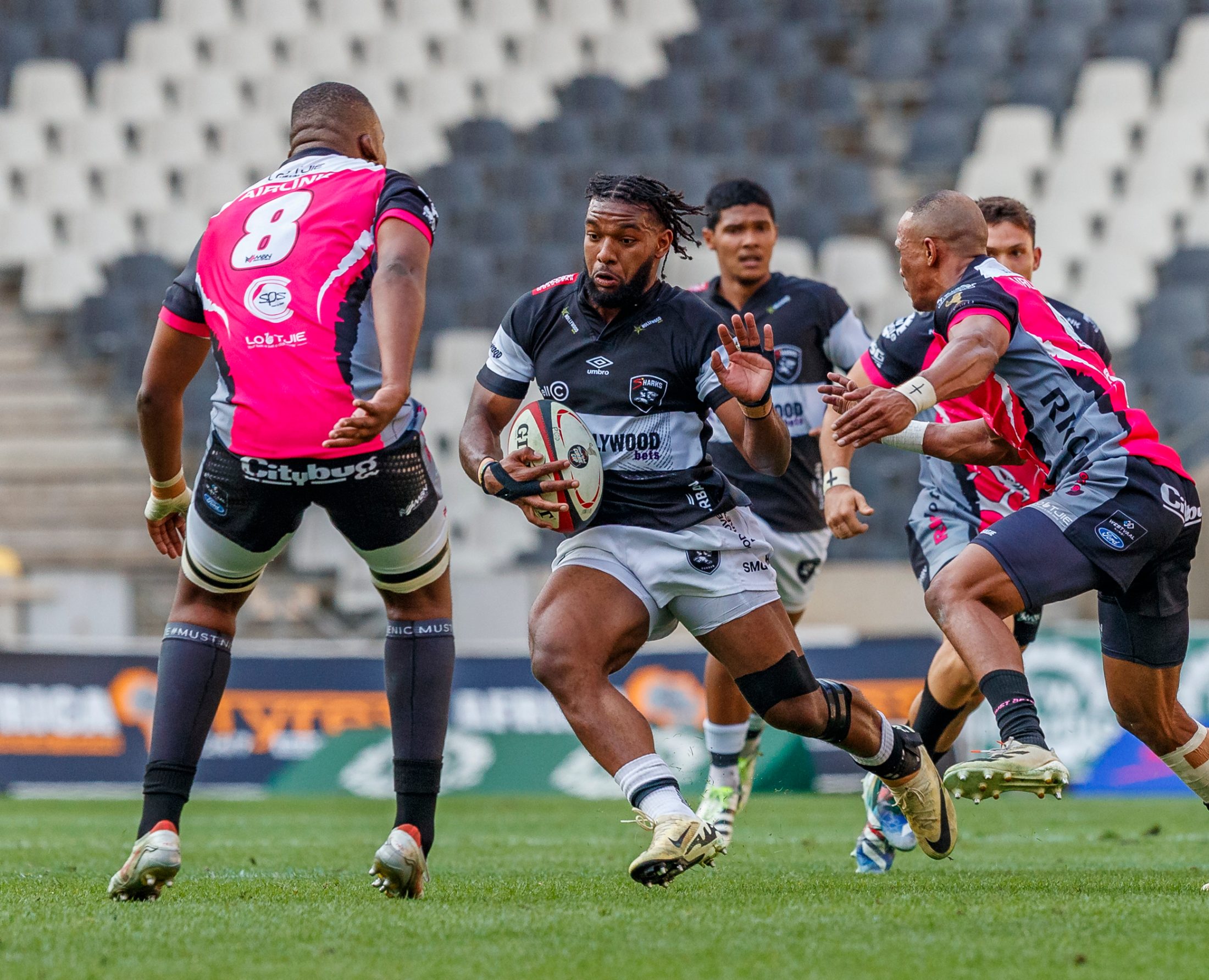 Pumas v Sharks, Currie Cup 2024 — match photography by Dirk Kotze