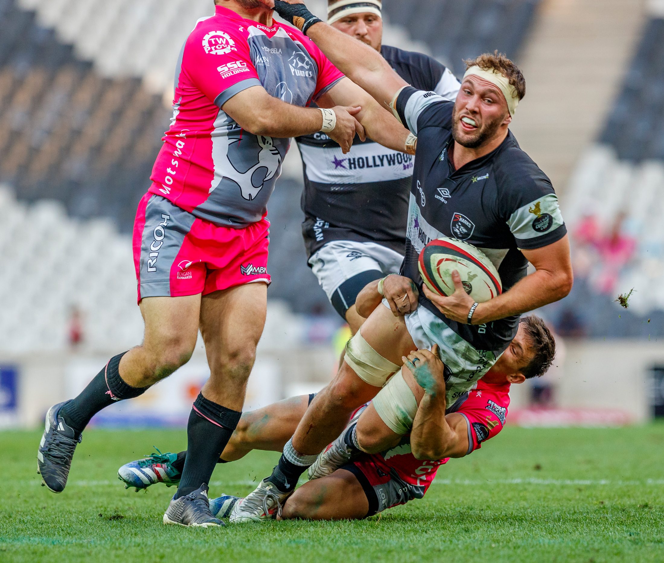 Pumas v Sharks, Currie Cup 2024 — match photography by Dirk Kotze